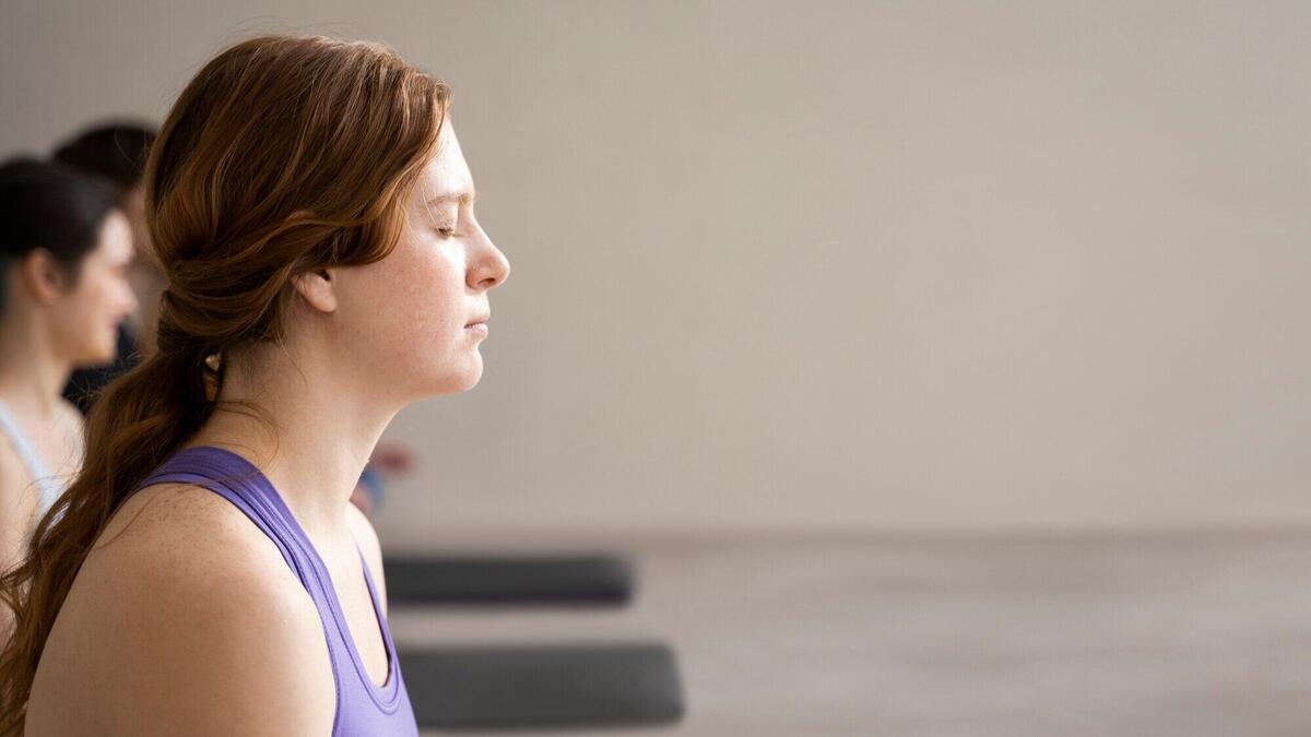 People enjoying yoga retreat