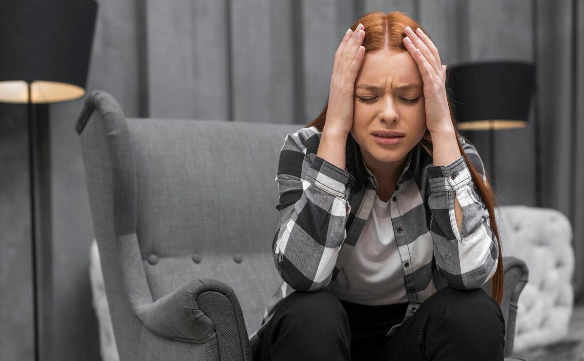 Close up of frustrated woman